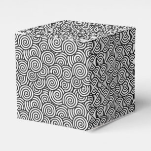 Ballotins Motif tourbillon japonais - blanc et noir