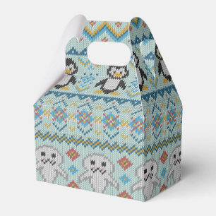 Ballotins Motif tricoté mignon de pingouin et de joint