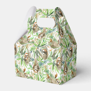 Ballotins Motif tropical de paresse d'aquarelle