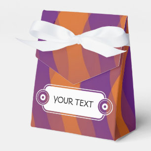 Ballotins Motif - vagues violettes d'orange + votre texte