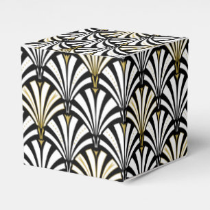 Ballotins Motif ventilateur Art déco - noir et blanc