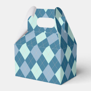 Ballotins Motif vintage Argyle bleu
