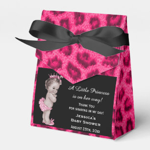 Ballotins Motif vintage de léopard de princesse baby shower
