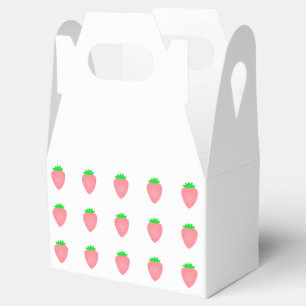 Ballotins Motifs de fraises roses Baby showers d'anniversair