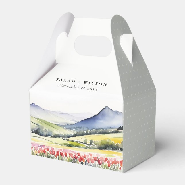Ballotins Moyenne Pays Printemps Floral Paysage Mariage dans (Verso)