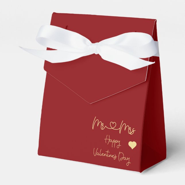 Ballotins Mr & Mrs Happy Valentine's Day Tent (Verso)