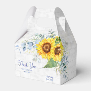 Ballotins Mur de briques de tournesol élégant Fleur Fête d'a