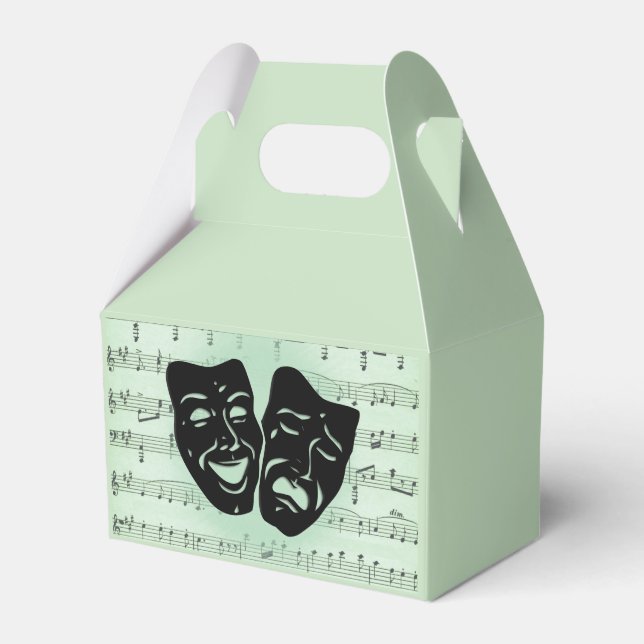 Ballotins Musique verte et masques grecs de théâtre (Verso)