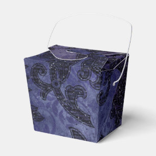 Ballotins Mystique Ciel de minuit violet et noir Damas