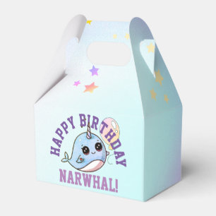Ballotins Narval Anniversaire Personnalisé avec ballon