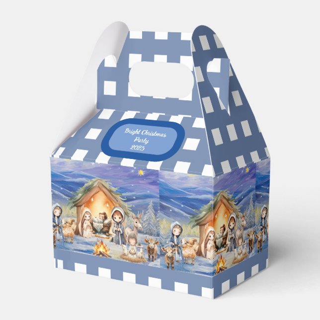 Ballotins Nativité Noël Fête Favoriser Boîte (Verso)