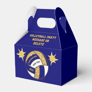 Ballotins Navy Blue, Gold Personnaliser Volleyball Goodie Sa
