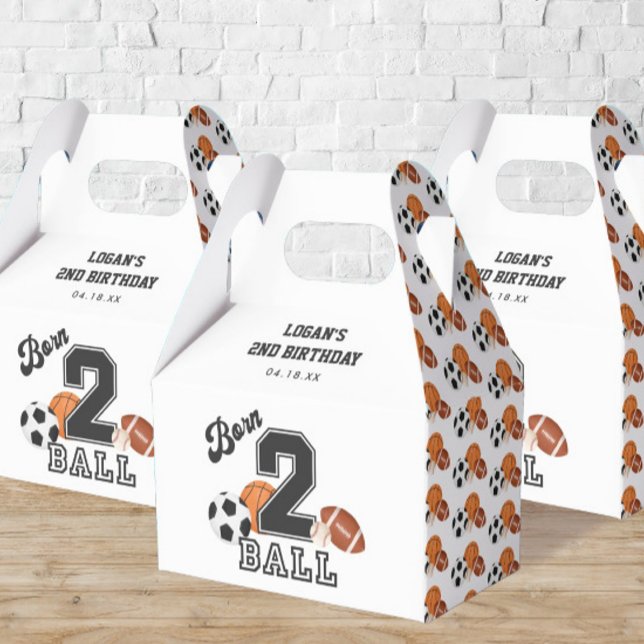 Ballotins Né 2 Ball Sport Thème Garçon Deuxième fête d'anniv (Créateur téléchargé)