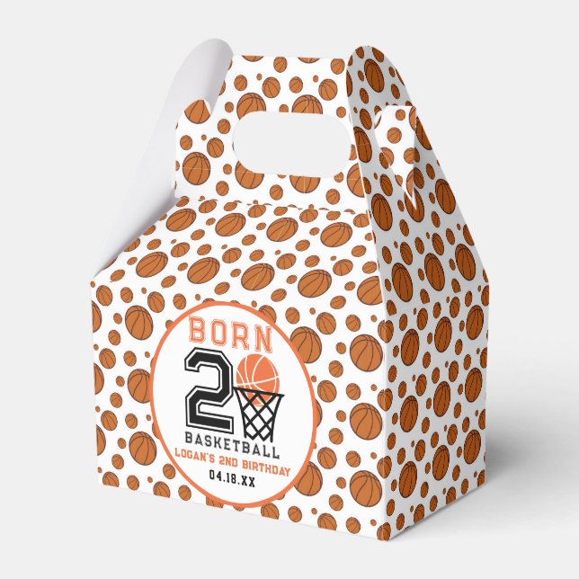Ballotins Né 2 Basketball | 2e anniversaire du garçon sporti (Verso)