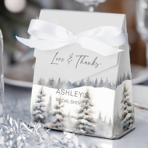 Ballotins Neige en amour hiver pinède nuptiale douche favo