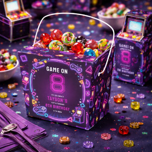 Ballotins Néon Rétro Arcade Jeux Anniversaire 8 Ans