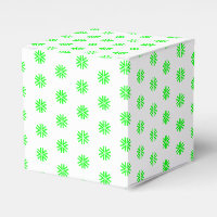 néon vert étoile blanche flocons de neige motif ca