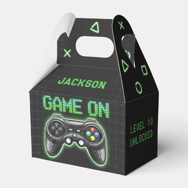 Ballotins Neon Video Game Arcade Anniversaire Ballotin de fê (Verso)
