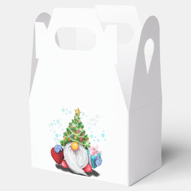 Ballotins Noël Ballotin cadeau Gnome avec cadeaux (Ouvert)