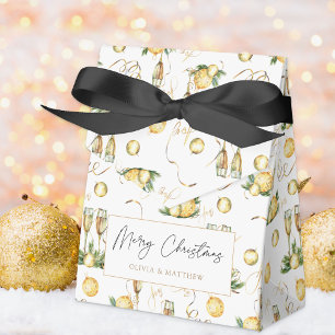 Ballotins Noël Blanc & Or Elegant Luxe