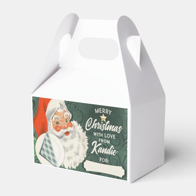 Ballotins Noël boîte de gâterie de biscuits personnalisés (Verso)