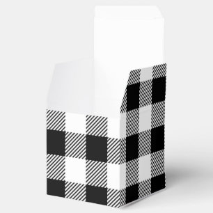 Ballotins Noël classique Buffalo chèque plaid motif B&W