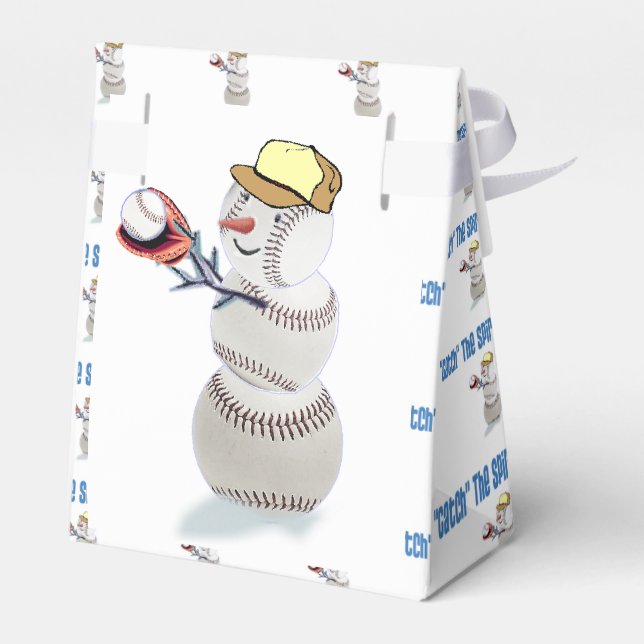 Ballotins Noël de baseball Snowman (Arrière)