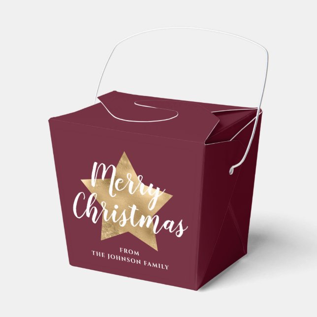 Ballotins Noël de l'étoile d'or de Bourgogne moderne (Verso)