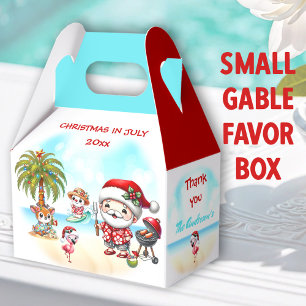 Ballotins Noël En Juillet Joli Père Noël Tropical Été Gable