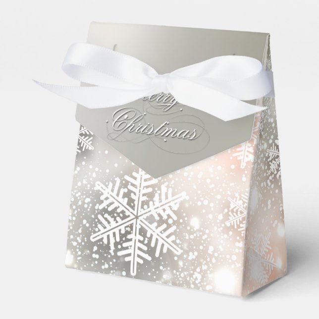 Ballotins Noël Fête Élégant Flocon de neige (Verso)