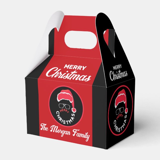 Ballotins Noël Fête Rouge Noir (Verso)