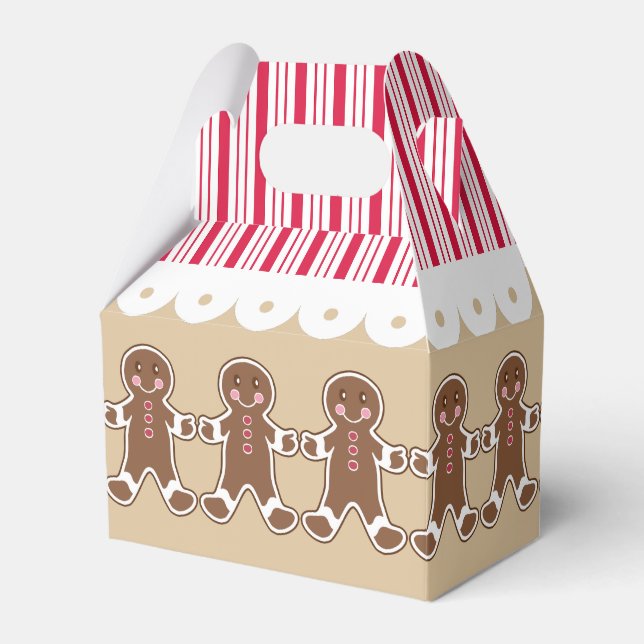 Ballotins Noël Gingerpain Maison Fête Traitements Boîte cade (Verso)