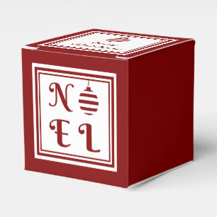 Ballotins NOEL Joyeux Noël personnalisé rouge et blanc