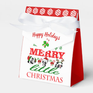 Ballotins Noël personnalisé Pandas Noël