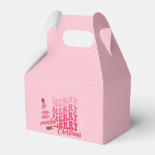 Ballotins Noël rose simple et moderne Joyeux