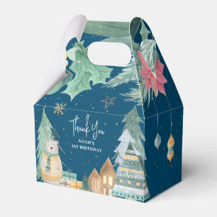 Ballotins Noël scandinave hiver 1er anniversaire