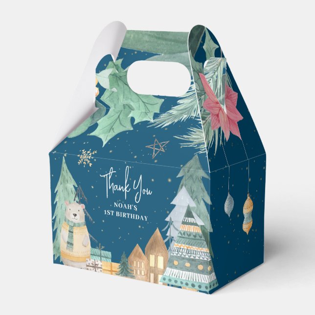 Ballotins Noël scandinave hiver 1er anniversaire (Verso)