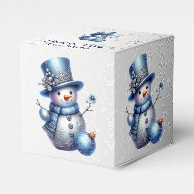 Ballotins Noël Snowman Élégant Vacances d'hiver (Verso)
