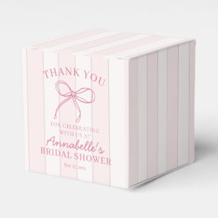 Ballotins Nœud Coquette Rose Pâle Dessert Baby Shower Mariag