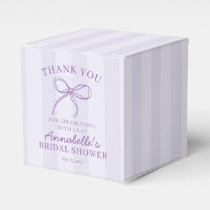 Ballotins Nœud Coquette Violet Désert de Mariage Pastel