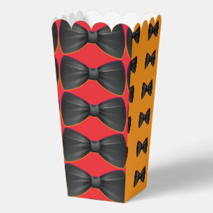 Ballotins Nœud papillon noir répétition rouge + orange