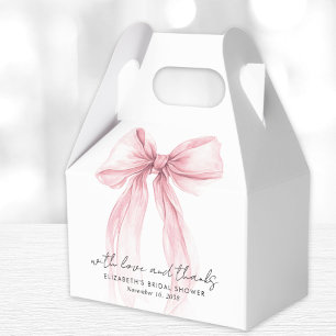 Ballotins Nœud Papillon Rose Coquette Remerciements de Maria