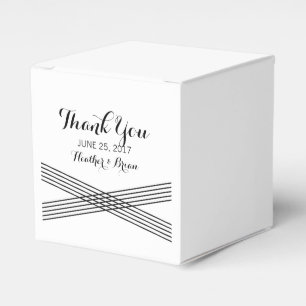 Ballotins Noir Blanc Moderne Déco Mariage Favoriser Les Boît