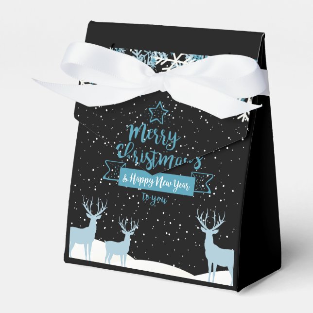 Ballotins Noir Bleu Joyeux Ballotin de Noël (Verso)