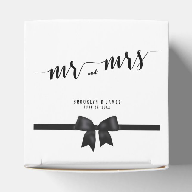 Ballotins Noir Classique Et Blanc Mariage Favoriser Les Boît (Haut)