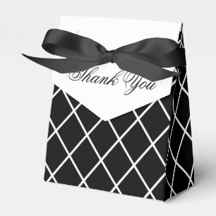 Ballotins Noir et Blanc mariage favori Boxes