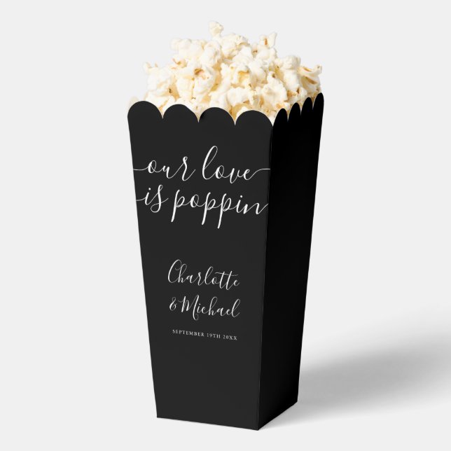 Ballotins Noir Et Blanc Notre Amour Est Poppin Mariage Popco (Sauté)
