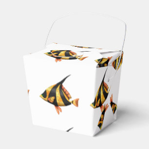 Ballotins Noir et poissons tropicaux d'angle d'or