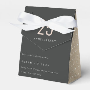Ballotins Noir Gras Minimal Blush Chaque Année Anniversaire