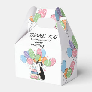 Ballotins Noir Tri Couleur Aussiedoodle Merci d'anniversaire